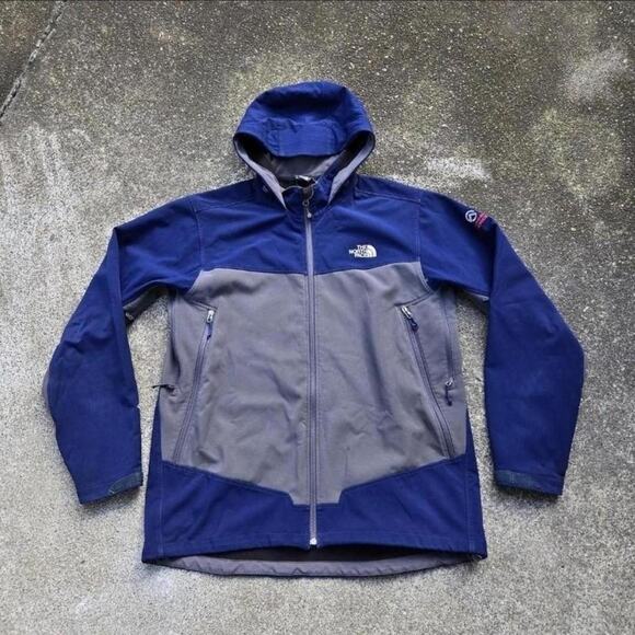 Vtg Y2k THE NORTH FACE Summit Series Gorp Windstopper Hooded Shell Jacket XL - Picture 1 of 6